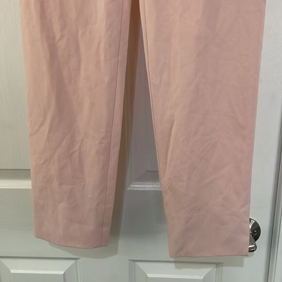 BCBGMAXAZRIA Women's Cropped Straight Leg Pants | pink | size XS - Picture 4 of 8
